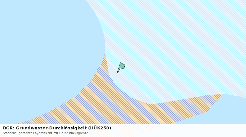 Statische Kartenansicht: BGR: Grundwasser-Durchlässigkeit (HÜK250)
