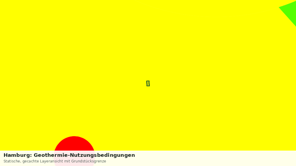 Statische Kartenansicht: Hamburg: Geothermie-Nutzungsbedingungen