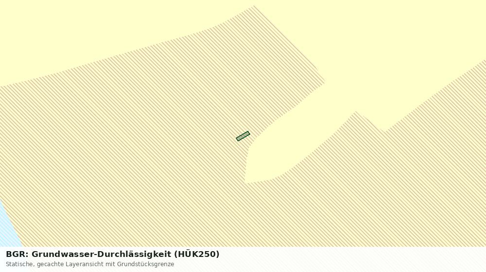 Statische Kartenansicht: BGR: Grundwasser-Durchlässigkeit (HÜK250)