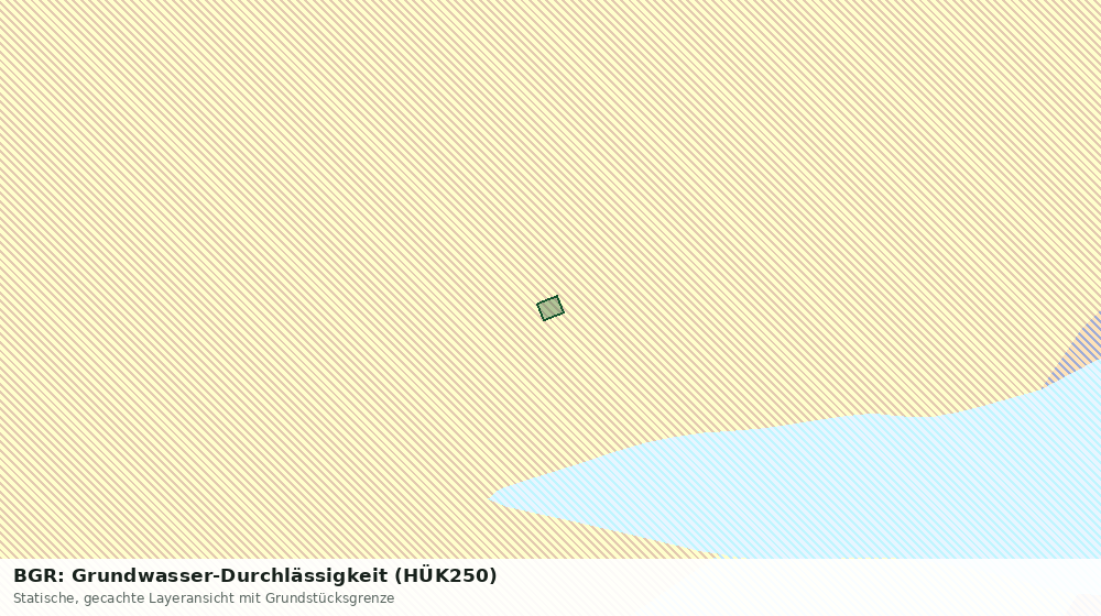 Statische Kartenansicht: BGR: Grundwasser-Durchlässigkeit (HÜK250)