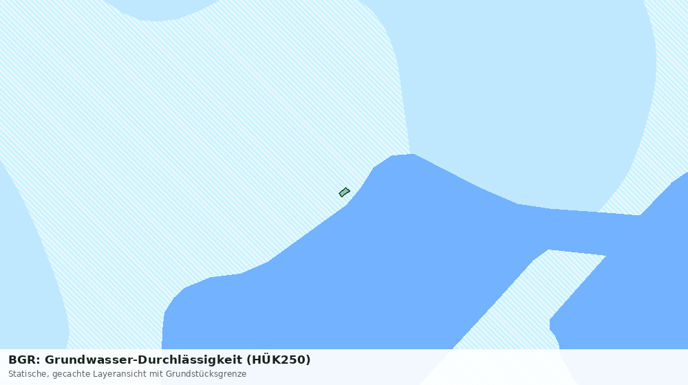 Statische Kartenansicht: BGR: Grundwasser-Durchlässigkeit (HÜK250)