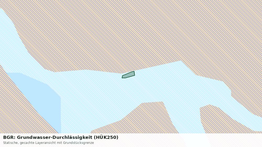 Statische Kartenansicht: BGR: Grundwasser-Durchlässigkeit (HÜK250)