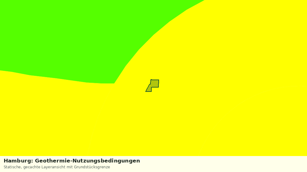 Statische Kartenansicht: Hamburg: Geothermie-Nutzungsbedingungen
