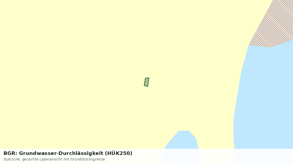 Statische Kartenansicht: BGR: Grundwasser-Durchlässigkeit (HÜK250)