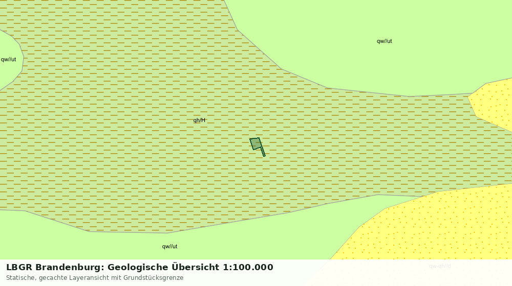 Statische Kartenansicht: LBGR Brandenburg: Geologische Übersicht 1:100.000