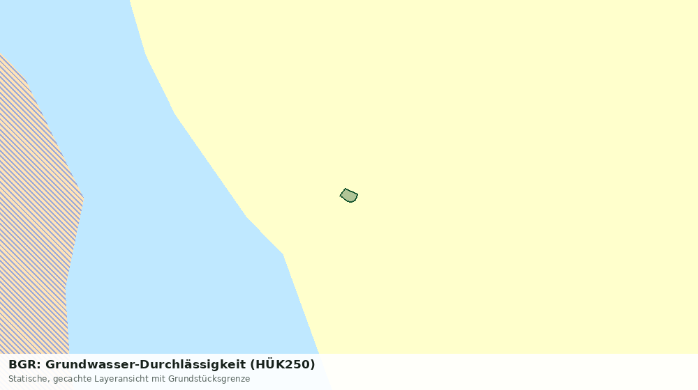 Statische Kartenansicht: BGR: Grundwasser-Durchlässigkeit (HÜK250)