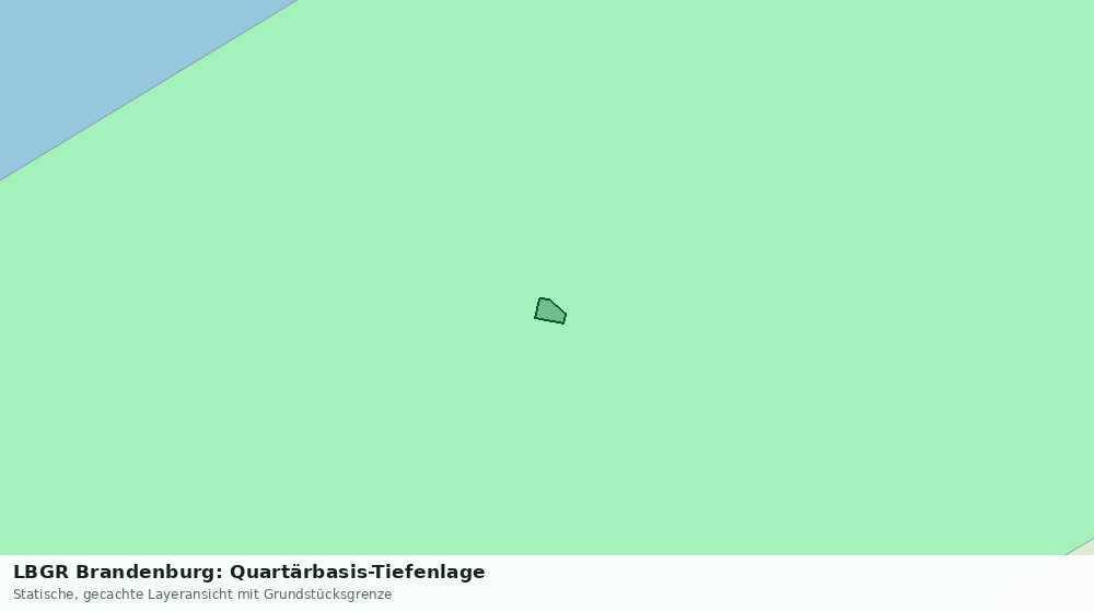 Statische Kartenansicht: LBGR Brandenburg: Quartärbasis-Tiefenlage