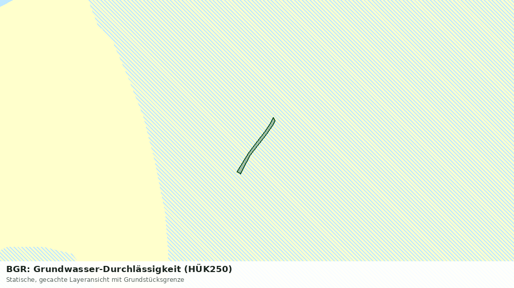 Statische Kartenansicht: BGR: Grundwasser-Durchlässigkeit (HÜK250)