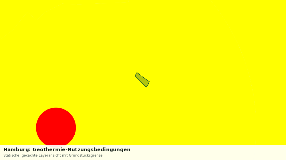 Statische Kartenansicht: Hamburg: Geothermie-Nutzungsbedingungen