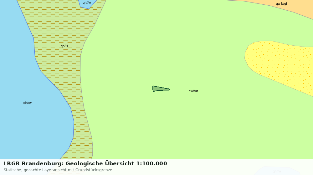 Statische Kartenansicht: LBGR Brandenburg: Geologische Übersicht 1:100.000