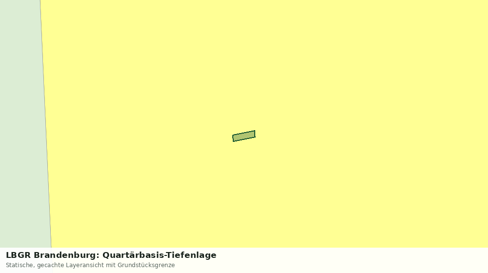 Statische Kartenansicht: LBGR Brandenburg: Quartärbasis-Tiefenlage