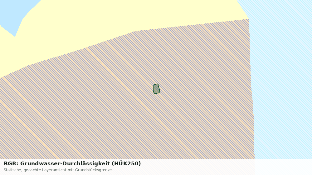 Statische Kartenansicht: BGR: Grundwasser-Durchlässigkeit (HÜK250)