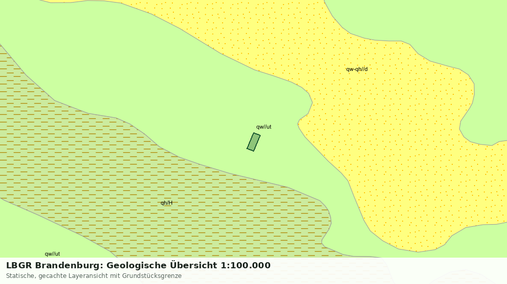 Statische Kartenansicht: LBGR Brandenburg: Geologische Übersicht 1:100.000