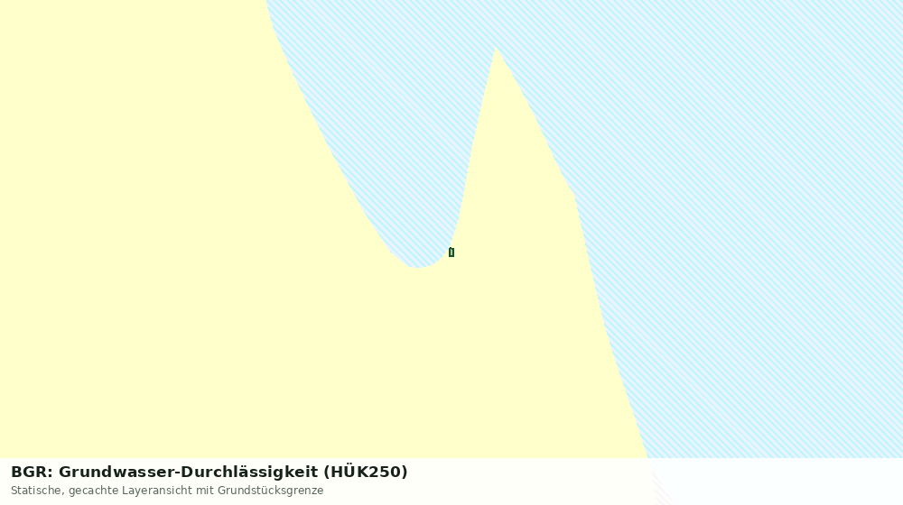 Statische Kartenansicht: BGR: Grundwasser-Durchlässigkeit (HÜK250)