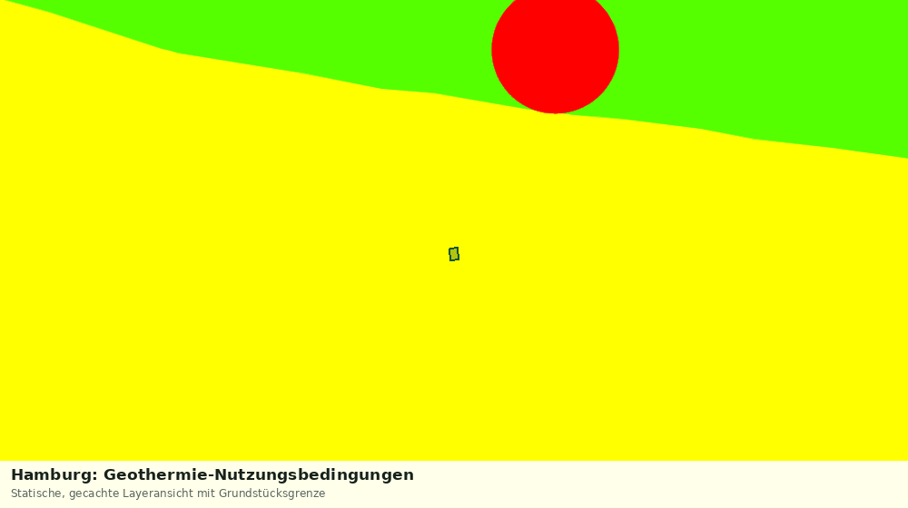Statische Kartenansicht: Hamburg: Geothermie-Nutzungsbedingungen