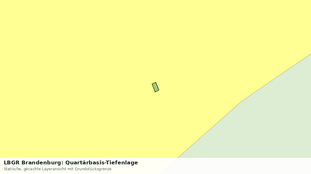 Statische Kartenansicht: LBGR Brandenburg: Quartärbasis-Tiefenlage