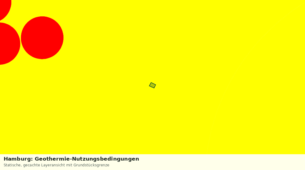 Statische Kartenansicht: Hamburg: Geothermie-Nutzungsbedingungen