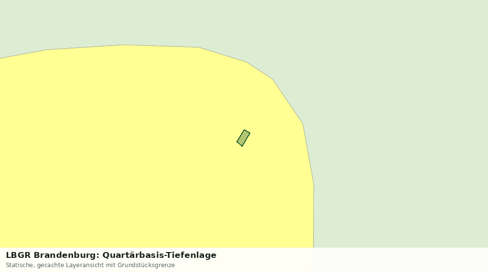 Statische Kartenansicht: LBGR Brandenburg: Quartärbasis-Tiefenlage
