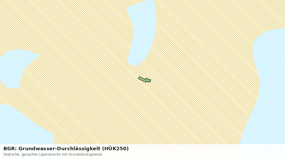 Statische Kartenansicht: BGR: Grundwasser-Durchlässigkeit (HÜK250)