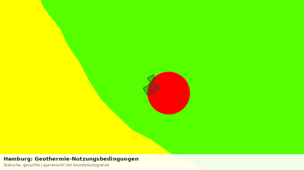 Statische Kartenansicht: Hamburg: Geothermie-Nutzungsbedingungen
