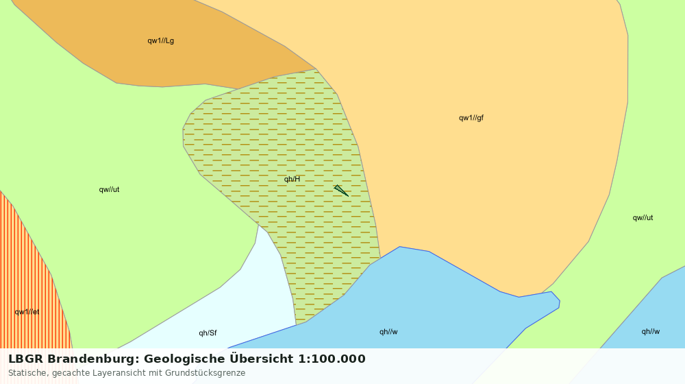 Statische Kartenansicht: LBGR Brandenburg: Geologische Übersicht 1:100.000