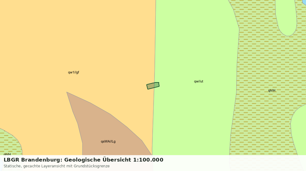 Statische Kartenansicht: LBGR Brandenburg: Geologische Übersicht 1:100.000