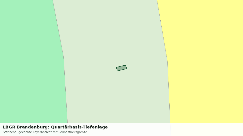 Statische Kartenansicht: LBGR Brandenburg: Quartärbasis-Tiefenlage