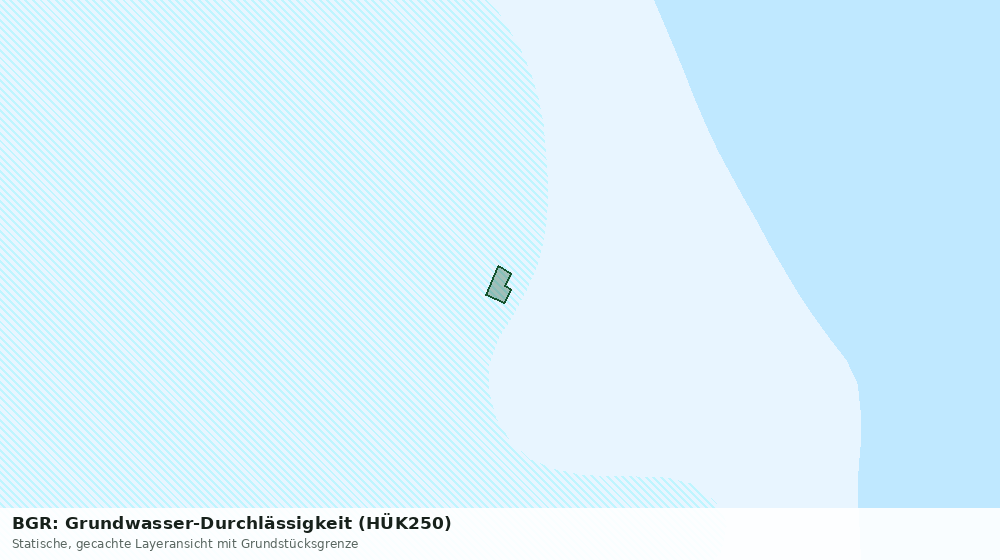 Statische Kartenansicht: BGR: Grundwasser-Durchlässigkeit (HÜK250)