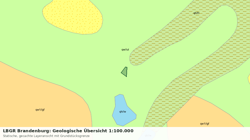 Statische Kartenansicht: LBGR Brandenburg: Geologische Übersicht 1:100.000