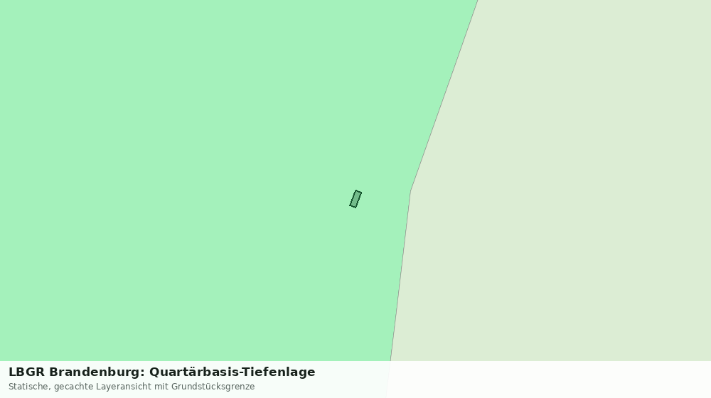 Statische Kartenansicht: LBGR Brandenburg: Quartärbasis-Tiefenlage