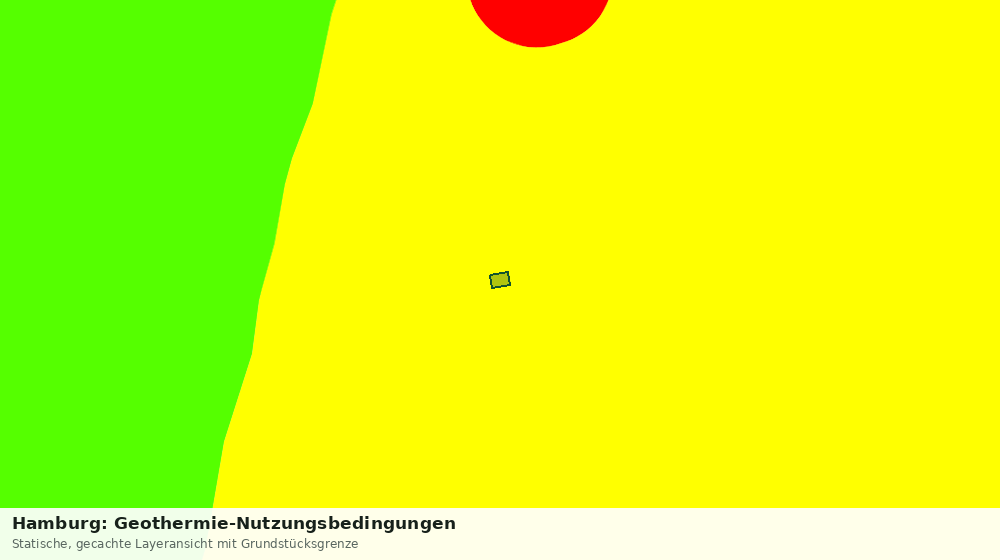 Statische Kartenansicht: Hamburg: Geothermie-Nutzungsbedingungen