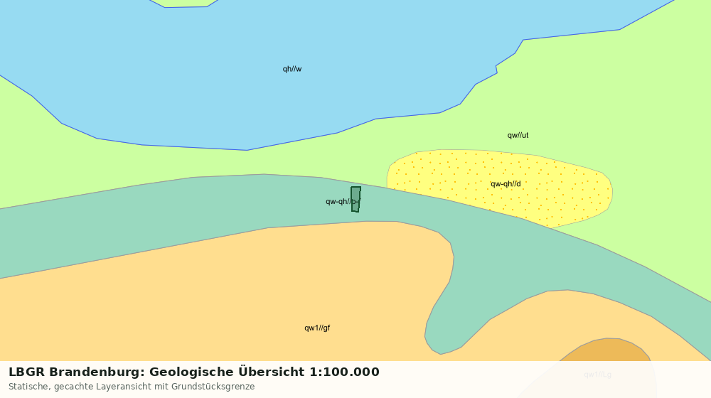 Statische Kartenansicht: LBGR Brandenburg: Geologische Übersicht 1:100.000