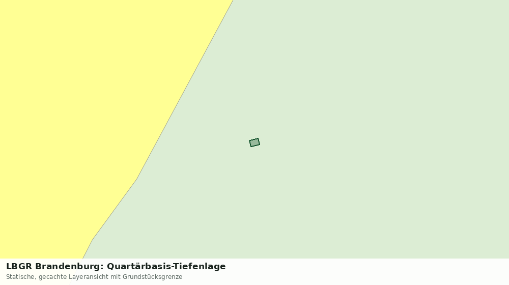 Statische Kartenansicht: LBGR Brandenburg: Quartärbasis-Tiefenlage