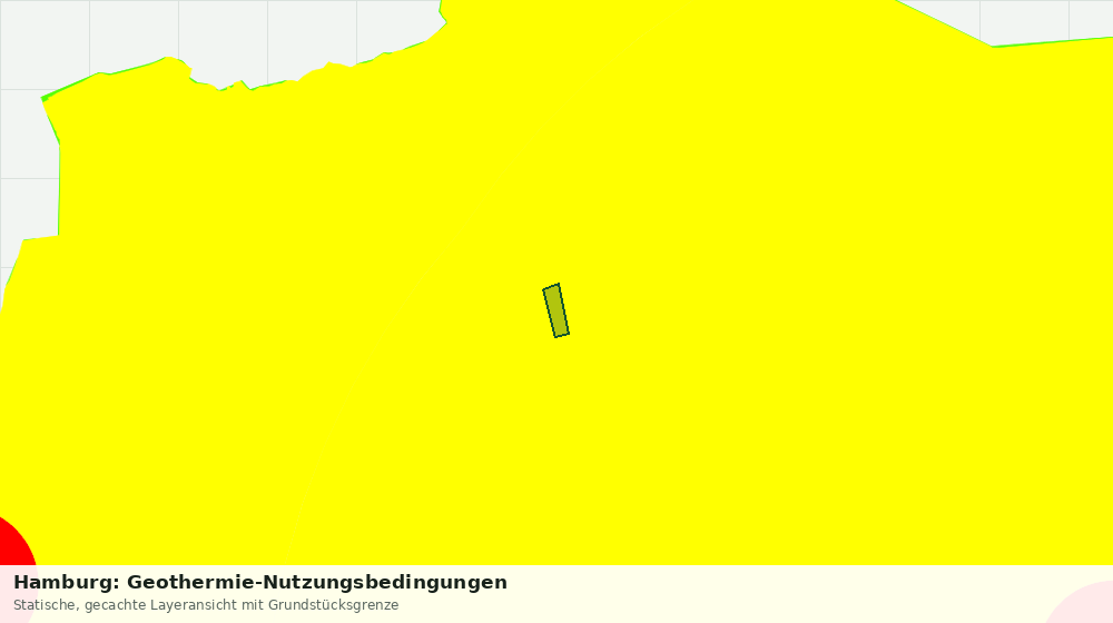 Statische Kartenansicht: Hamburg: Geothermie-Nutzungsbedingungen