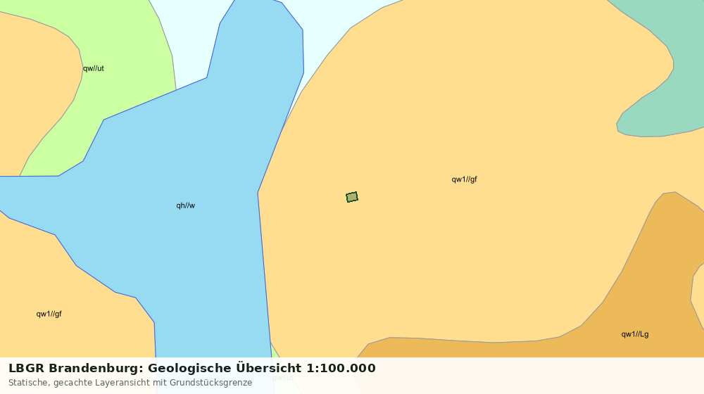 Statische Kartenansicht: LBGR Brandenburg: Geologische Übersicht 1:100.000