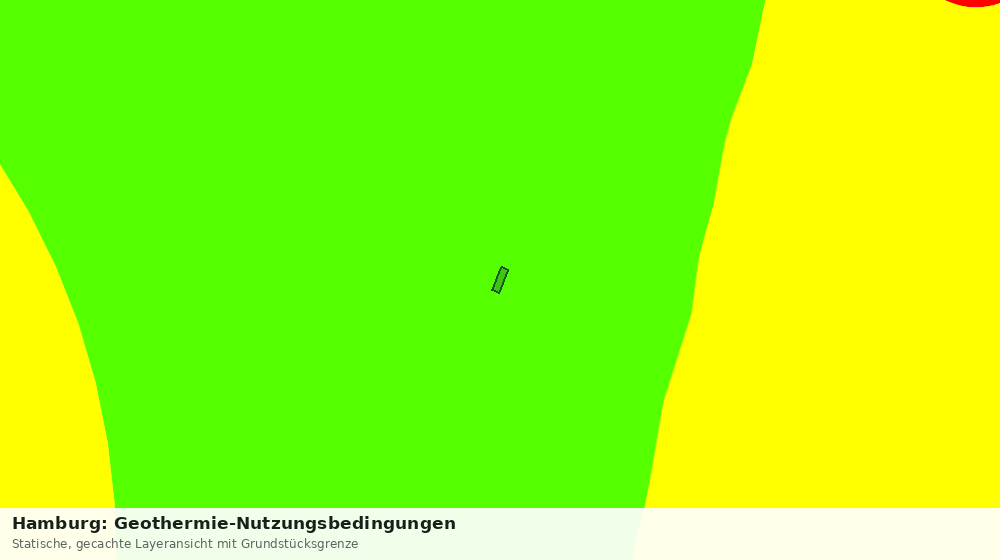 Statische Kartenansicht: Hamburg: Geothermie-Nutzungsbedingungen