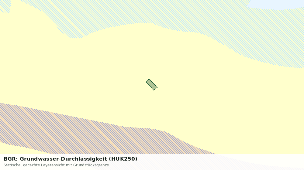 Statische Kartenansicht: BGR: Grundwasser-Durchlässigkeit (HÜK250)