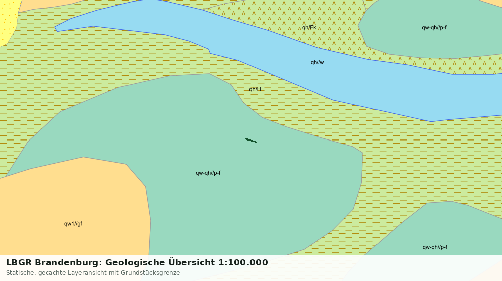 Statische Kartenansicht: LBGR Brandenburg: Geologische Übersicht 1:100.000