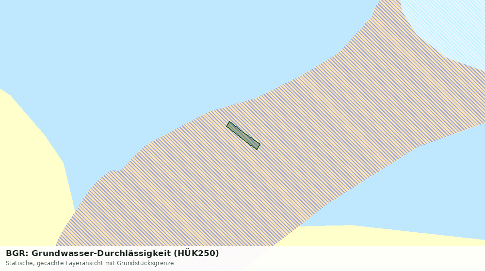Statische Kartenansicht: BGR: Grundwasser-Durchlässigkeit (HÜK250)