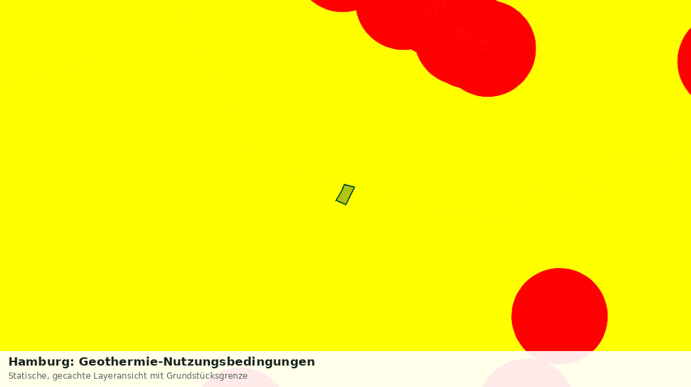 Statische Kartenansicht: Hamburg: Geothermie-Nutzungsbedingungen