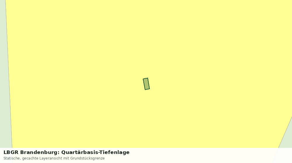 Statische Kartenansicht: LBGR Brandenburg: Quartärbasis-Tiefenlage