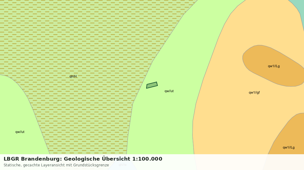 Statische Kartenansicht: LBGR Brandenburg: Geologische Übersicht 1:100.000
