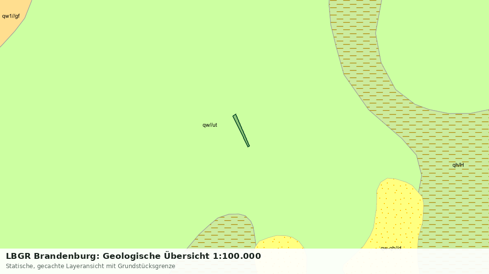 Statische Kartenansicht: LBGR Brandenburg: Geologische Übersicht 1:100.000