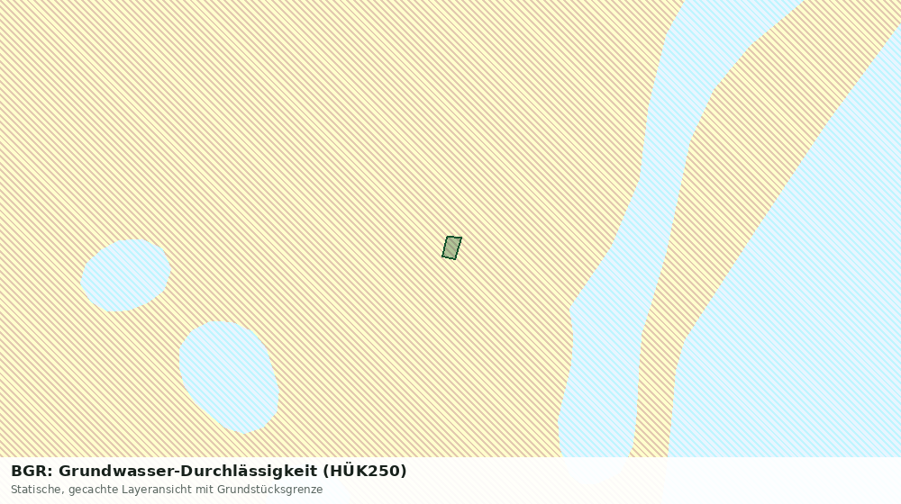 Statische Kartenansicht: BGR: Grundwasser-Durchlässigkeit (HÜK250)