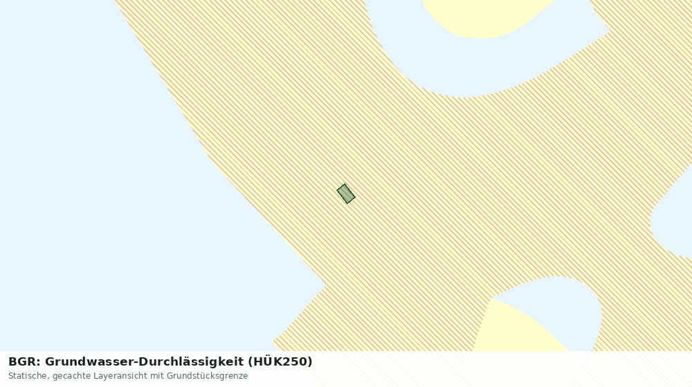 Statische Kartenansicht: BGR: Grundwasser-Durchlässigkeit (HÜK250)