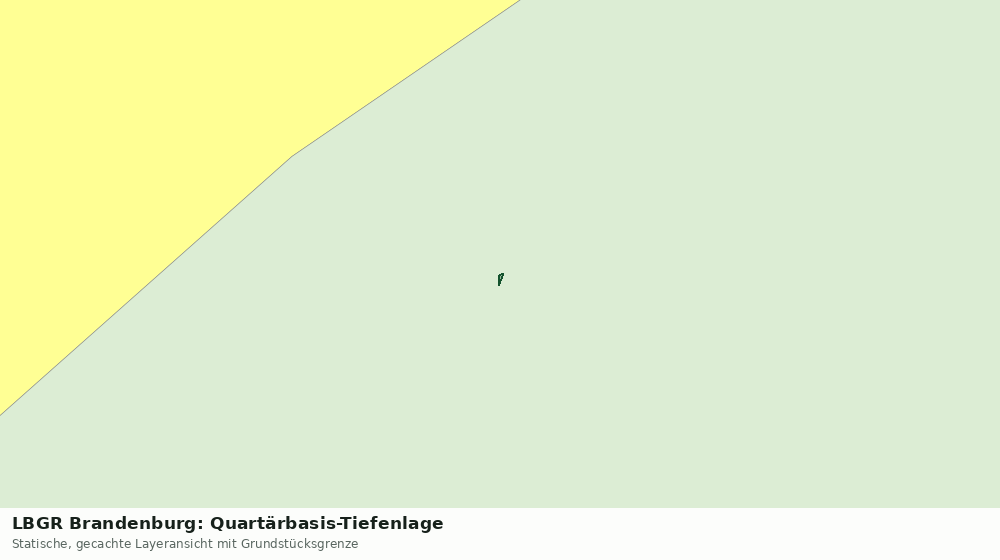 Statische Kartenansicht: LBGR Brandenburg: Quartärbasis-Tiefenlage