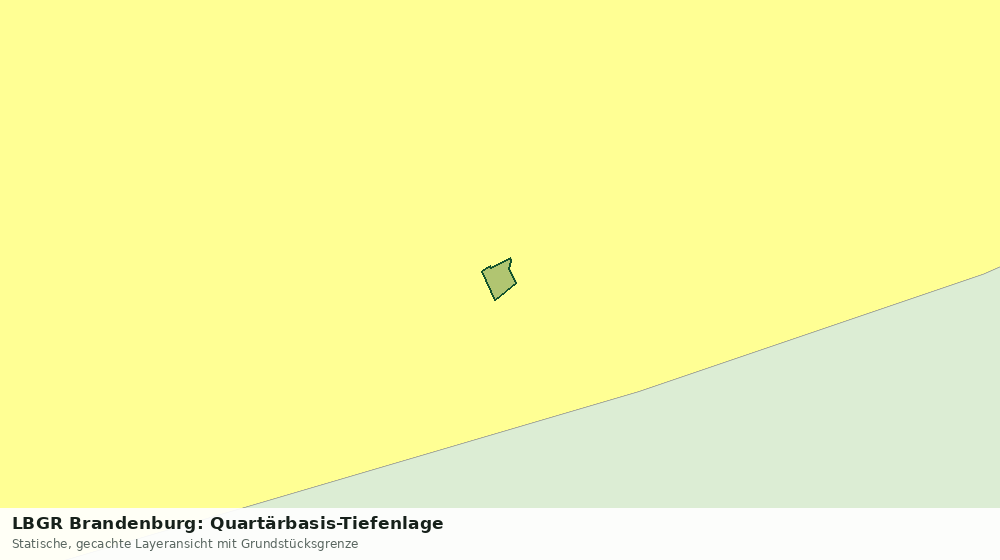 Statische Kartenansicht: LBGR Brandenburg: Quartärbasis-Tiefenlage