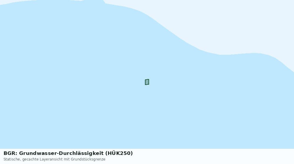 Statische Kartenansicht: BGR: Grundwasser-Durchlässigkeit (HÜK250)