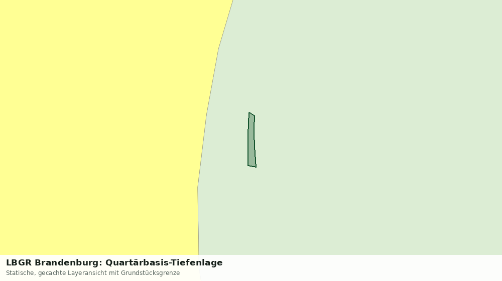 Statische Kartenansicht: LBGR Brandenburg: Quartärbasis-Tiefenlage