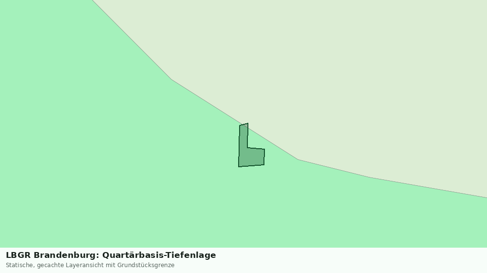 Statische Kartenansicht: LBGR Brandenburg: Quartärbasis-Tiefenlage
